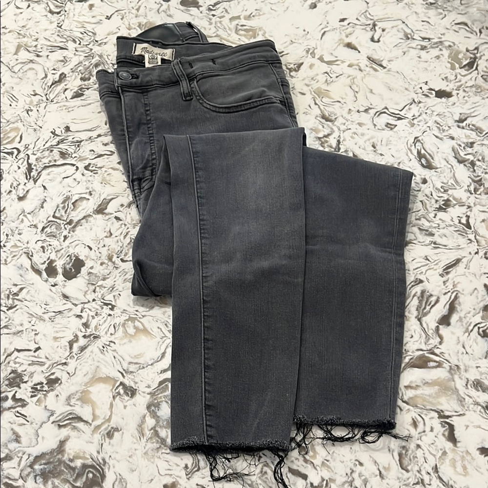 Madewell Charcoal High Rise Skinny Jeans